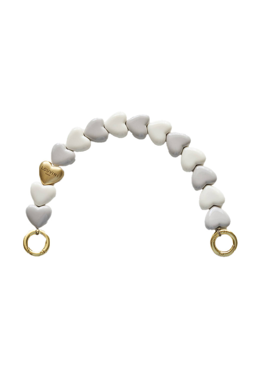 ルヴィニ パリ/Louvini Parisの【予約販売】ハンドストラップ　PETIT CUORE(日本限定 GRAY-WHITE/3760347036830 PETITCUORE)