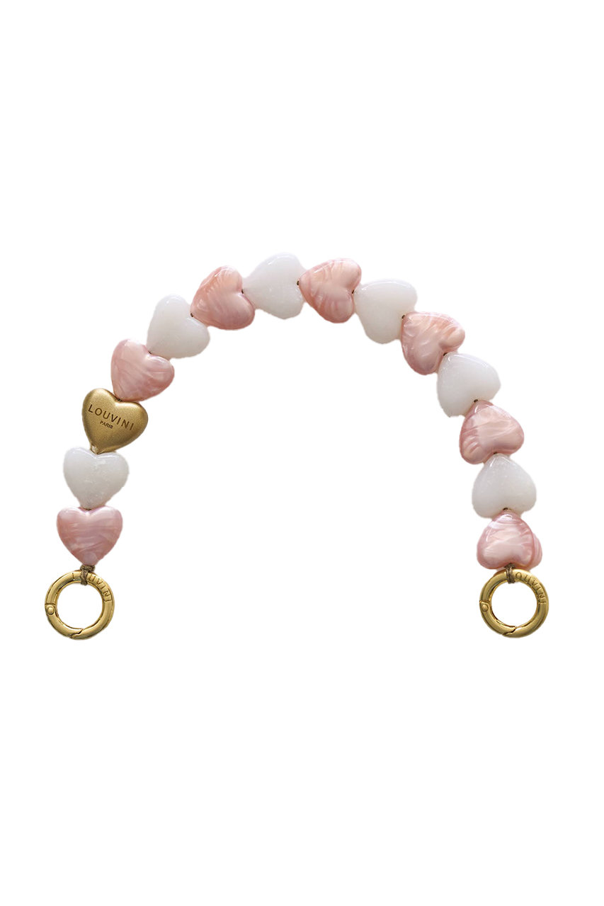 ルヴィニ パリ/Louvini Parisのハンドストラップ　PETIT CUORE(PINK-WHITE/3760404740892 PETITCUORE)