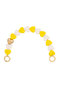 【予約販売】ハンドストラップ　PETIT CUORE ルヴィニ パリ/Louvini Paris YELLOW-WHITE