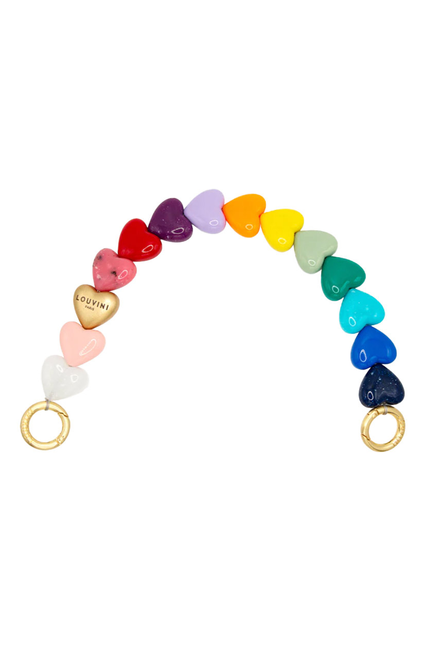 Louvini Paris ハンドストラップ PETIT CUORE (RAINBOW, ONE SIZE) ルヴィニ パリ ELLE SHOP Louvini Paris ハンドストラップ PETIT CUORE (RAINBOW, ONE SIZE) ルヴィニ パリ ELLE SHOP