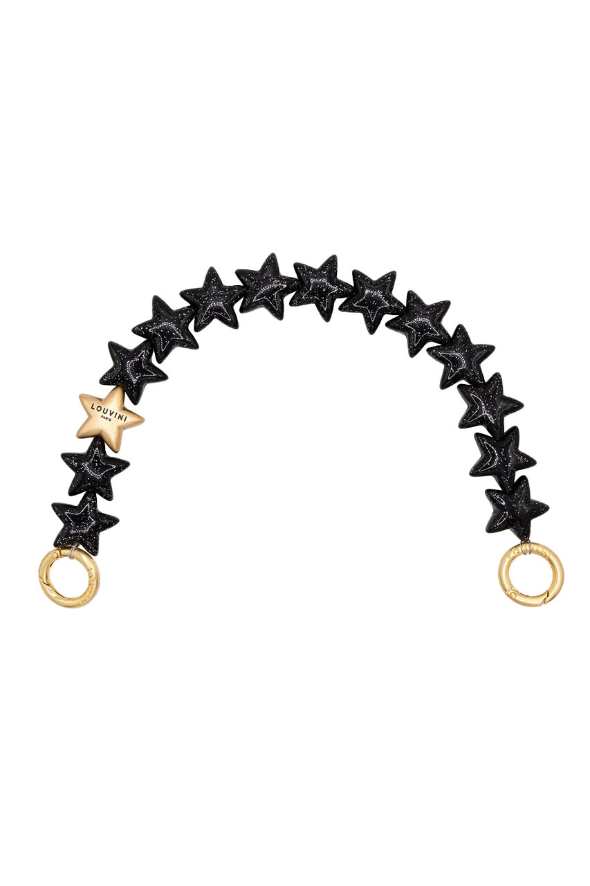 Louvini Paris ハンドストラップ PETIT ETOILE (BLACK, ONE SIZE) ルヴィニ パリ ELLE SHOP Louvini Paris ハンドストラップ PETIT ETOILE (BLACK, ONE SIZE) ルヴィニ パリ ELLE SHOP