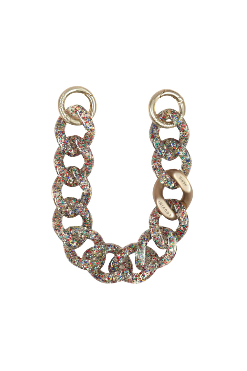 Louvini Paris ハンドストラップ PETIT ZOE (GLITTER, ONE SIZE) ルヴィニ パリ ELLE SHOP Louvini Paris ハンドストラップ PETIT ZOE (GLITTER, ONE SIZE) ルヴィニ パリ ELLE SHOP