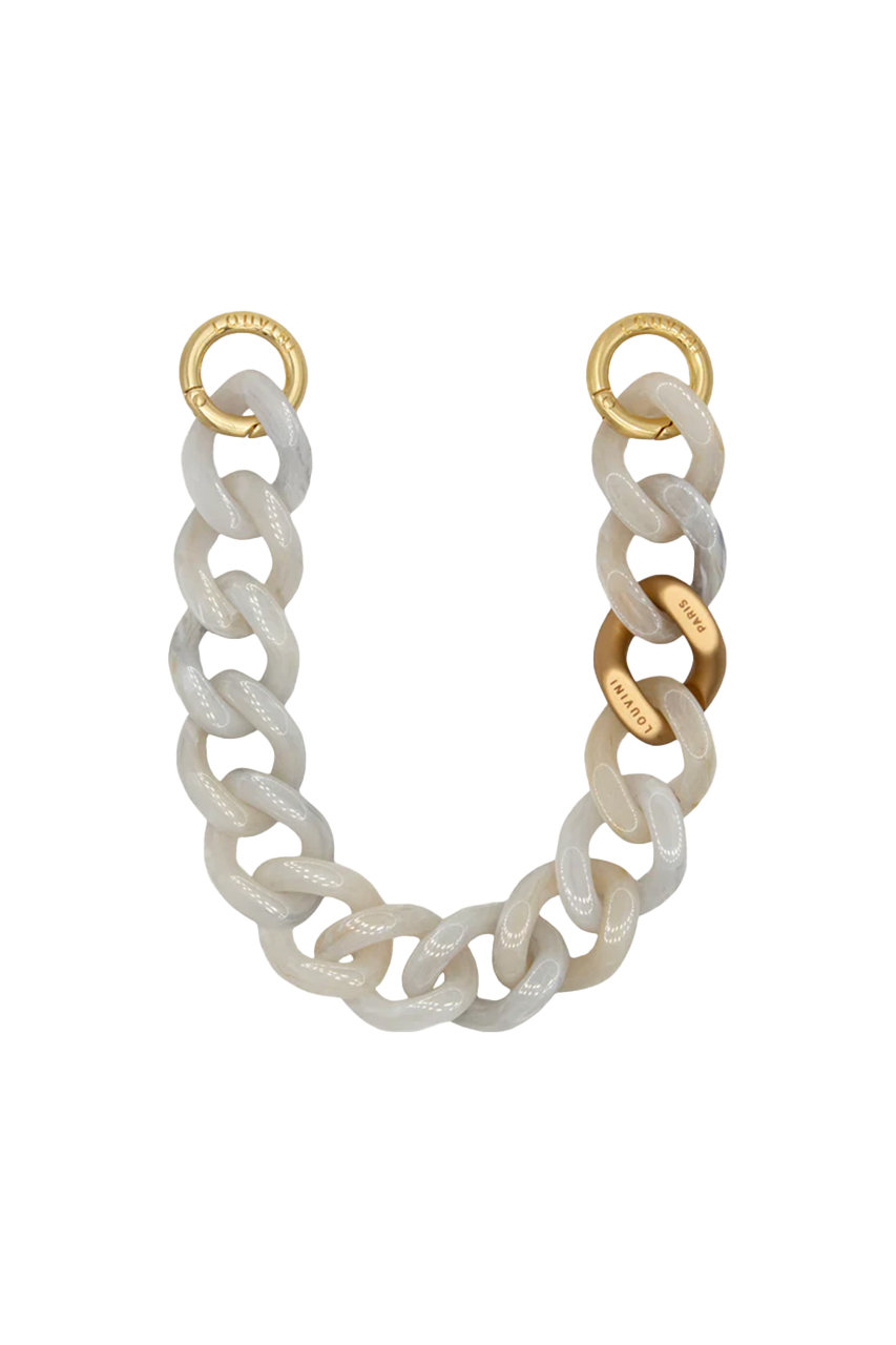 Louvini Paris ハンドストラップ PETIT ZOE (WHITE MARBLE, ONE SIZE) ルヴィニ パリ ELLE SHOP Louvini Paris ハンドストラップ PETIT ZOE (WHITE MARBLE, ONE SIZE) ルヴィニ パリ ELLE SHOP