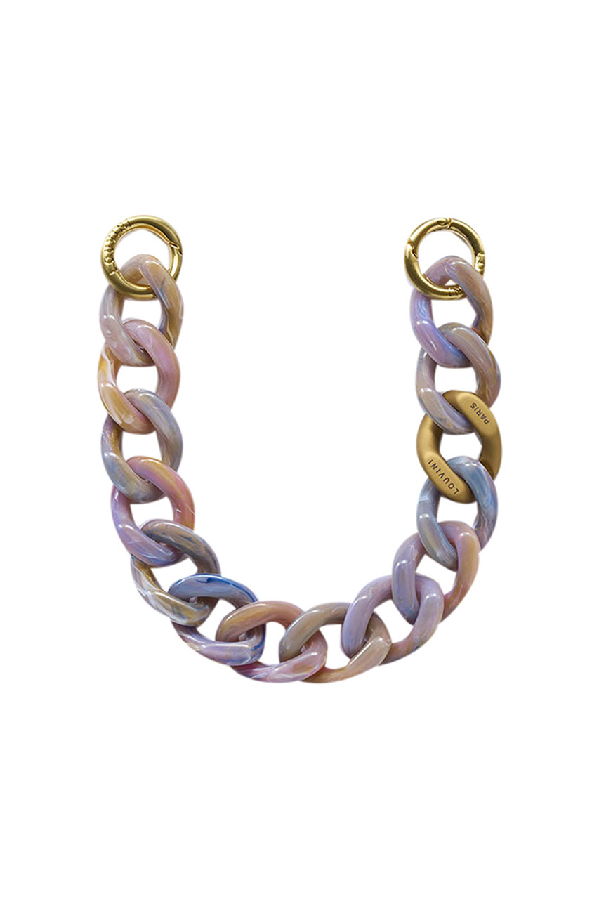 Louvini Paris ハンドストラップ PETIT ZOE (GRAY-PURPLE, ONE SIZE) ルヴィニ パリ ELLE SHOP Louvini Paris ハンドストラップ PETIT ZOE (GRAY-PURPLE, ONE SIZE) ルヴィニ パリ ELLE SHOP