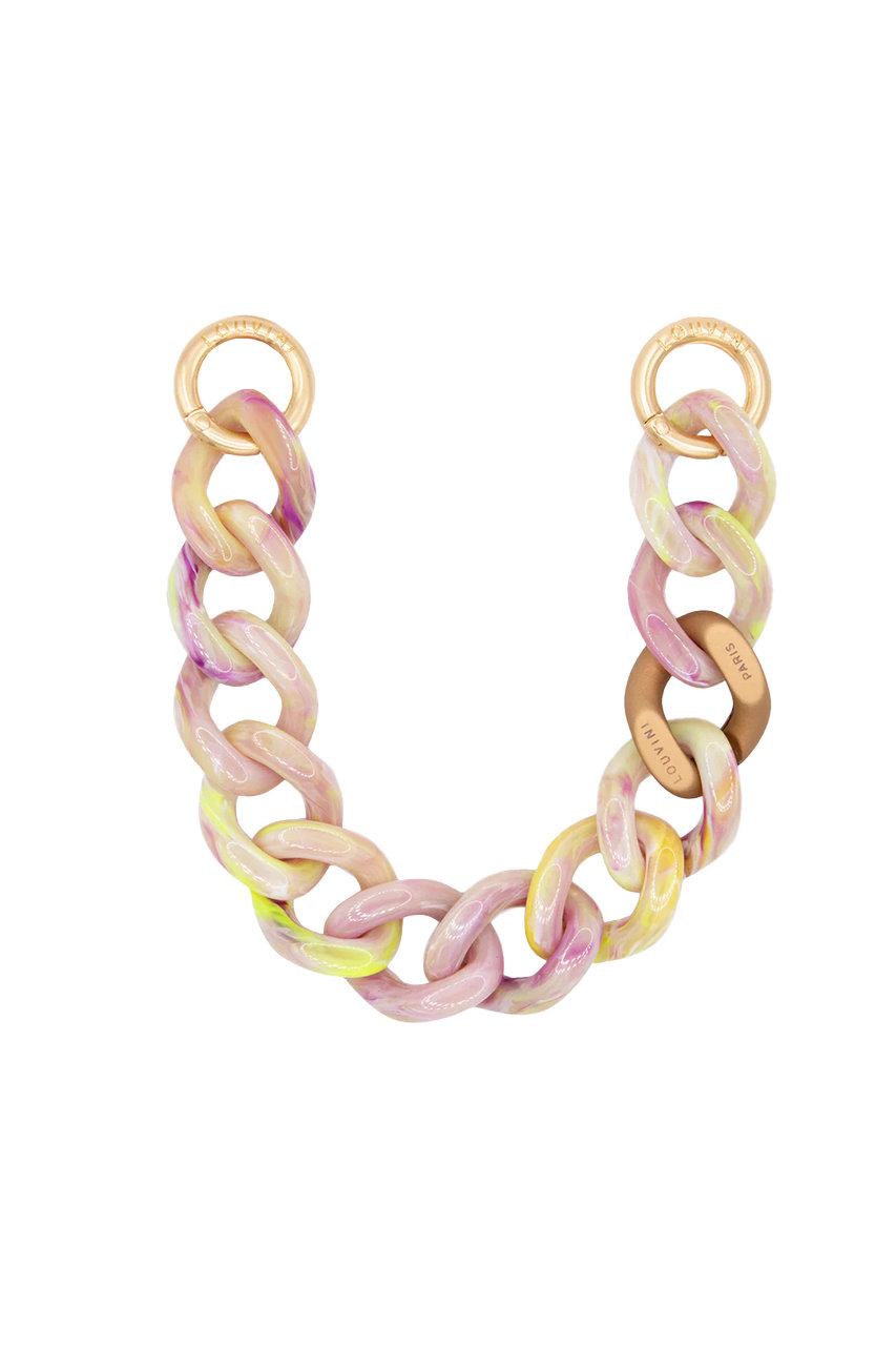 Louvini Paris ハンドストラップ PETIT ZOE (YELLOW-PURPLE, ONE SIZE) ルヴィニ パリ ELLE SHOP Louvini Paris ハンドストラップ PETIT ZOE (YELLOW-PURPLE, ONE SIZE) ルヴィニ パリ ELLE SHOP