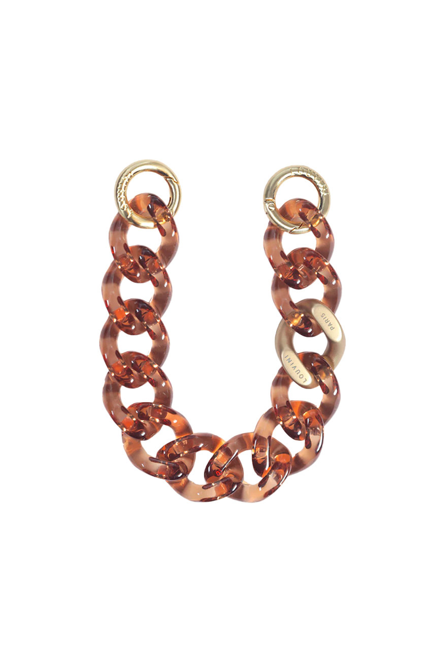 Louvini Paris ハンドストラップ PETIT ZOE (AMBER, ONE SIZE) ルヴィニ パリ ELLE SHOP Louvini Paris ハンドストラップ PETIT ZOE (AMBER, ONE SIZE) ルヴィニ パリ ELLE SHOP