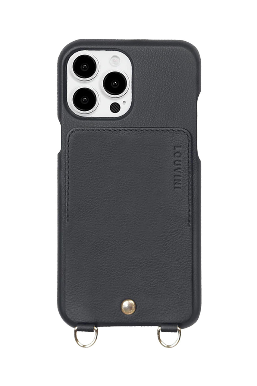 Louvini Paris iPhone15 スマホケース LOU (BLACK, iPhone15Pro Max) ルヴィニ パリ ELLE SHOP Louvini Paris iPhone15 スマホケース LOU (BLACK, iPhone15Pro Max) ルヴィニ パリ ELLE SHOP