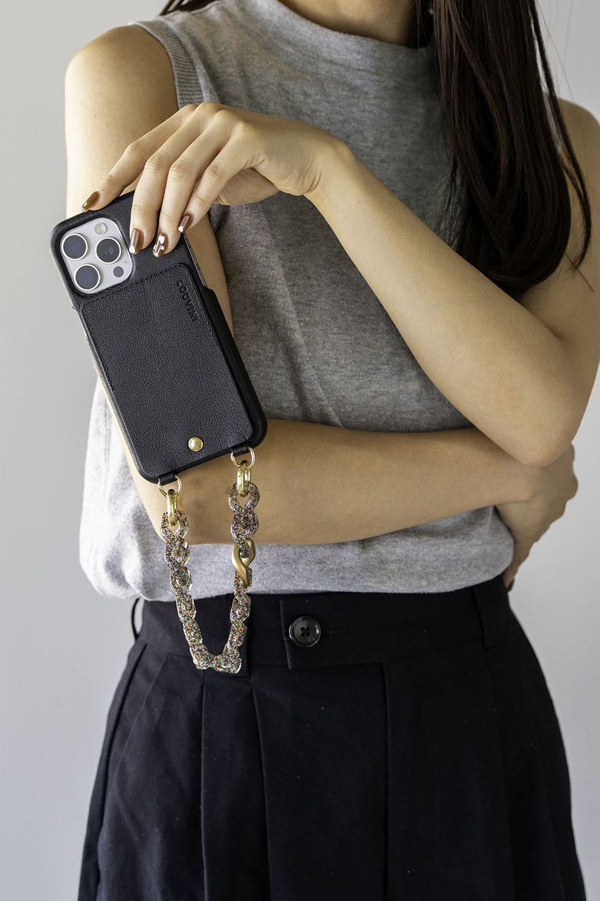 Louvini Paris(ルヴィニ パリ)｜iPhone15 スマホケース LOU/BLACK の