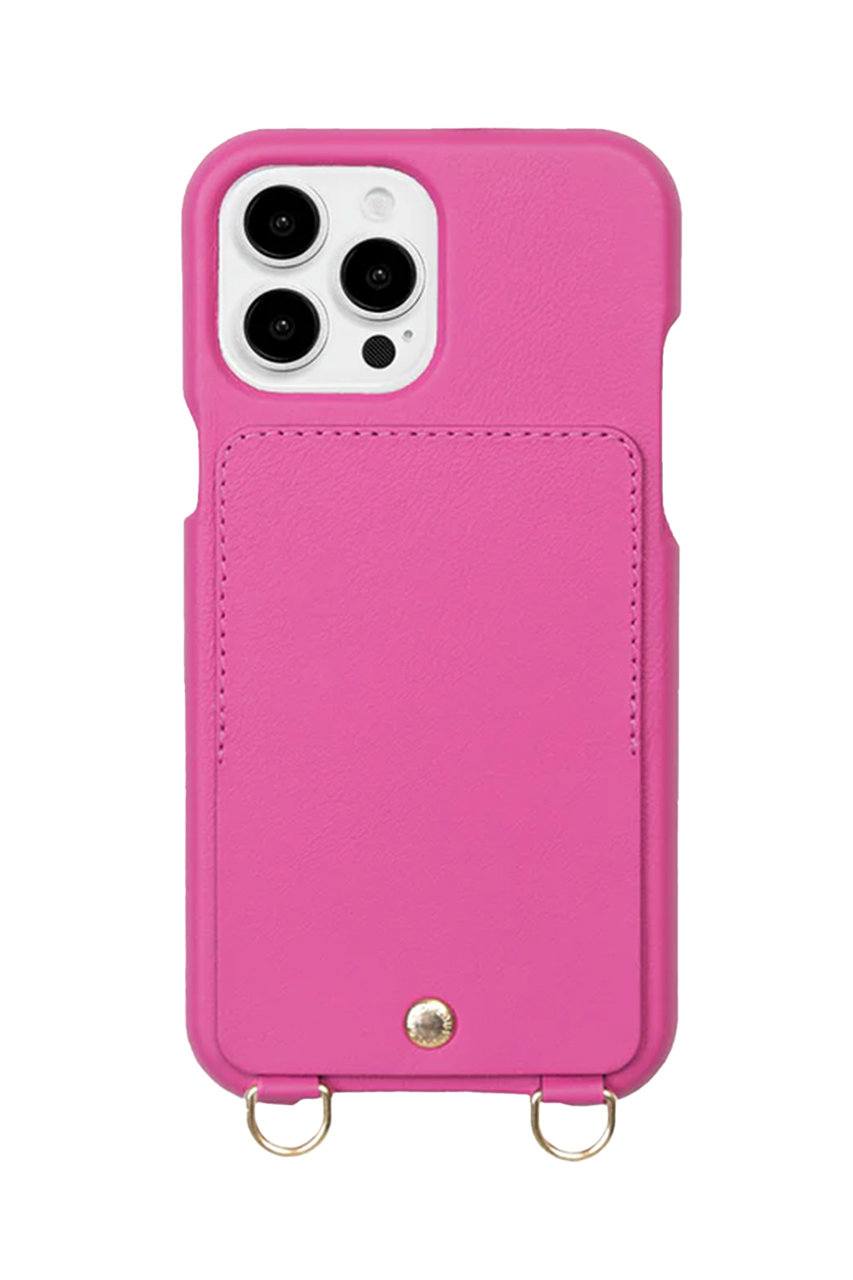 Louvini Paris iPhone15 スマホケース LOU (FUCHSIA, iPhone15Pro Max) ルヴィニ パリ ELLE SHOP Louvini Paris iPhone15 スマホケース LOU (FUCHSIA, iPhone15Pro Max) ルヴィニ パリ ELLE SHOP