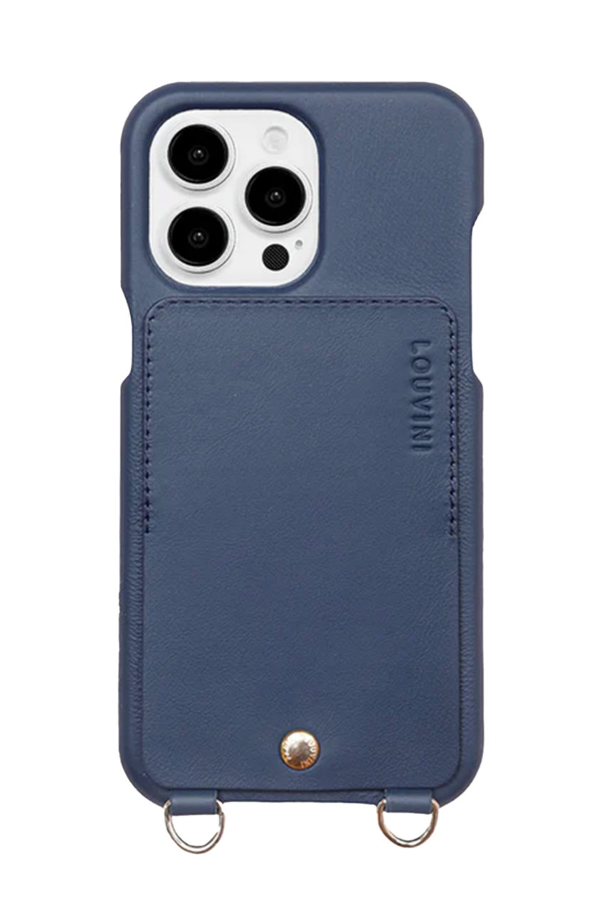 Louvini Paris iPhone15 スマホケース LOU (NAVY, iPhone15Pro Max) ルヴィニ パリ ELLE SHOP Louvini Paris iPhone15 スマホケース LOU (NAVY, iPhone15Pro Max) ルヴィニ パリ ELLE SHOP