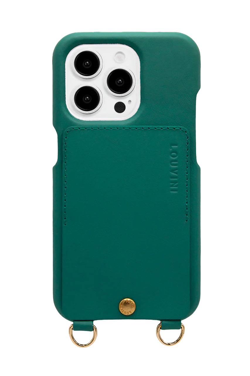 Louvini Paris iPhone15 スマホケース LOU (EMERALD, iPhone15Pro) ルヴィニ パリ ELLE SHOP Louvini Paris iPhone15 スマホケース LOU (EMERALD, iPhone15Pro) ルヴィニ パリ ELLE SHOP