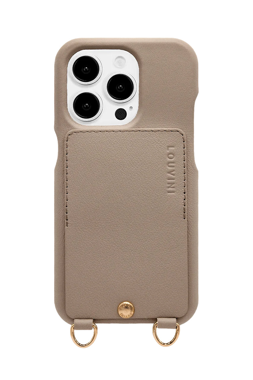 Louvini Paris iPhone16 スマホケース LOU (TAUPE, 16Pro Max) ルヴィニ パリ ELLE SHOP Louvini Paris iPhone16 スマホケース LOU (TAUPE, 16Pro Max) ルヴィニ パリ ELLE SHOP