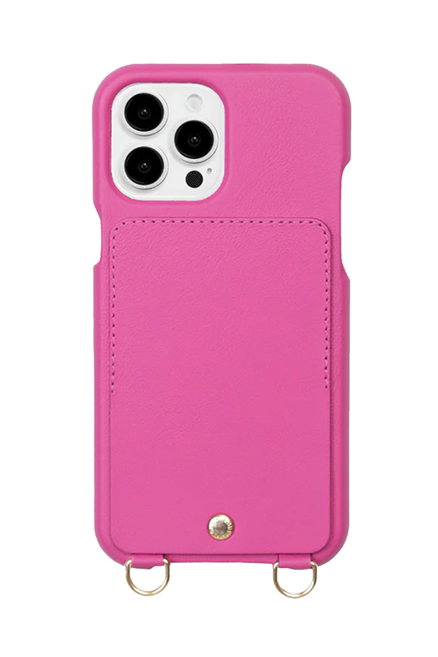 Louvini Paris iPhone16 スマホケース LOU (FUCHSIA, iPhone16Pro Max) ルヴィニ パリ ELLE SHOP Louvini Paris iPhone16 スマホケース LOU (FUCHSIA, iPhone16Pro Max) ルヴィニ パリ ELLE SHOP