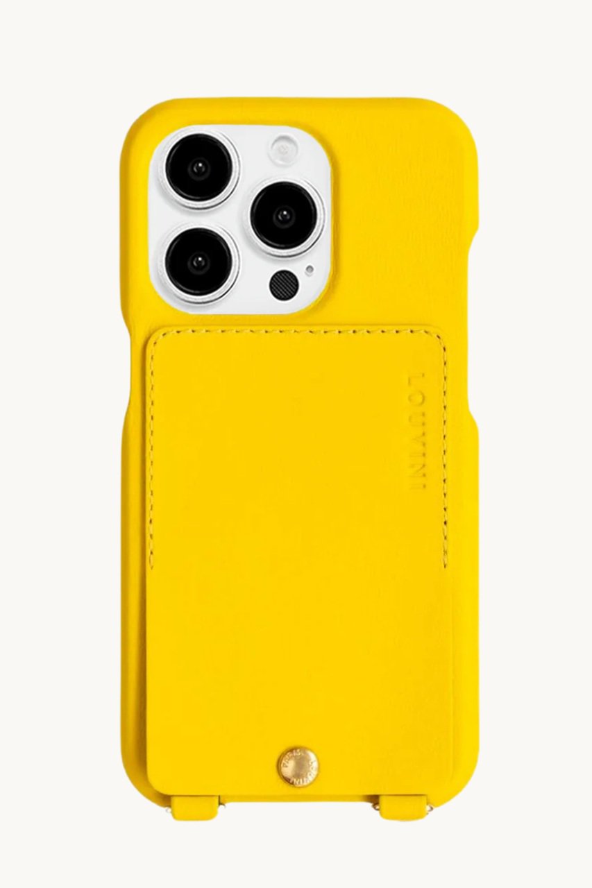 Louvini Paris iPhone16 スマホケース LOU (YELLOW, iPhone16Pro) ルヴィニ パリ ELLE SHOP Louvini Paris iPhone16 スマホケース LOU (YELLOW, iPhone16Pro) ルヴィニ パリ ELLE SHOP