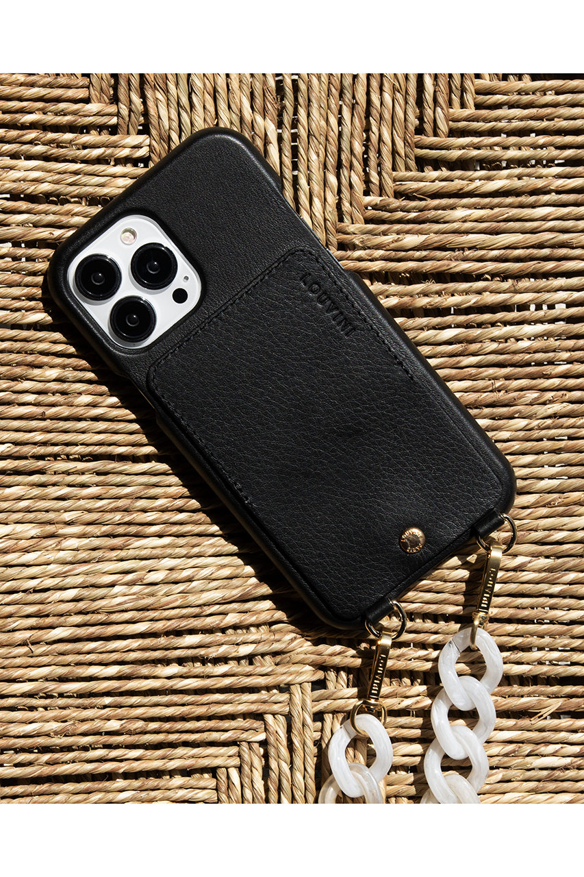 Louvini Paris(ルヴィニ パリ)｜iPhone17 スマホケース LOU/BLACK の