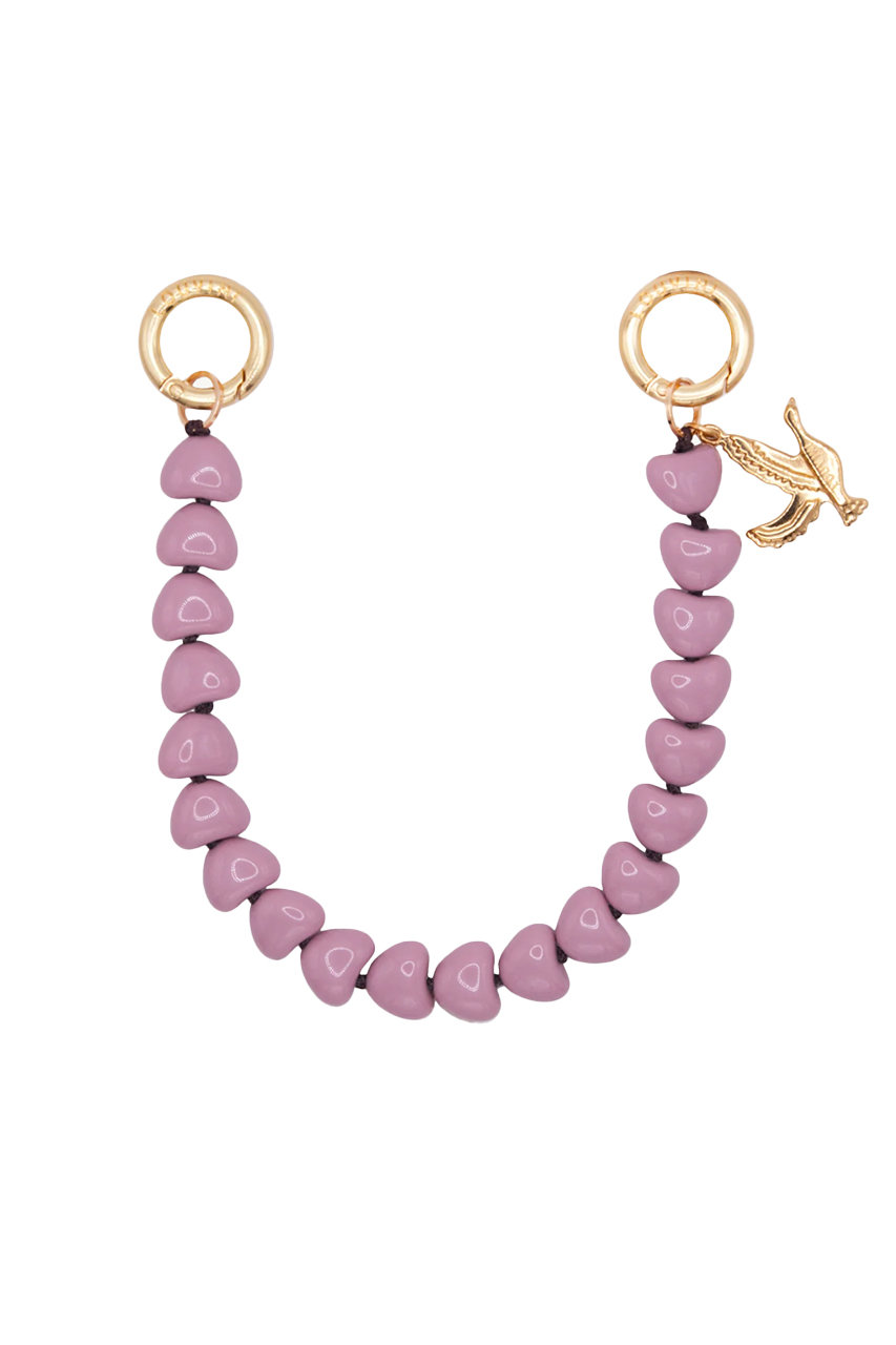 ルヴィニ パリ/Louvini Parisのハンドストラップ　TINY CUORE(ANTIQUE PINK/3701765904103)