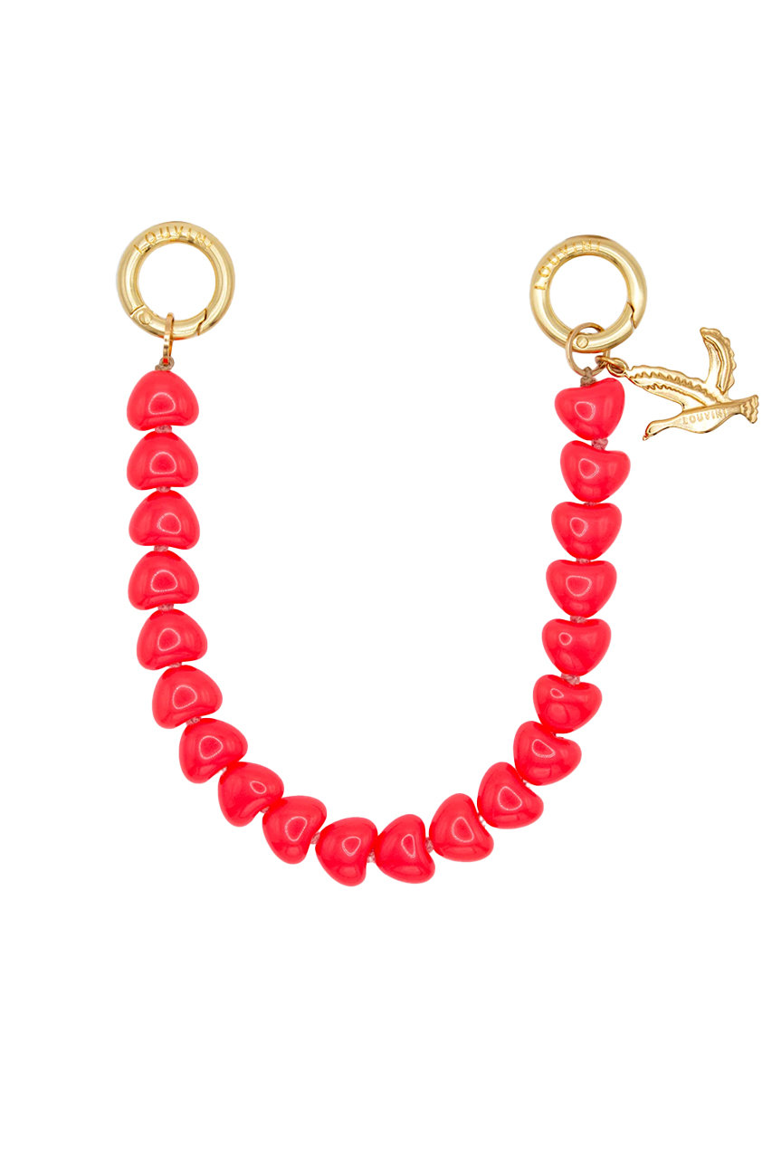 ルヴィニ パリ/Louvini Parisのハンドストラップ　TINY CUORE(CORAL/3701765904103)