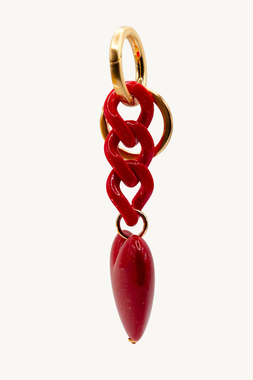 Louvini Paris(ルヴィニ パリ)｜BIG HEART KEY RING/RED の通販