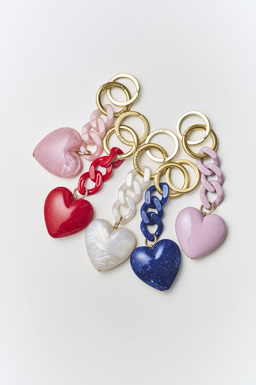 LOUVINI ハート型チャーム Louvini Paris(ルヴィニ パリ)｜BIG HEART KEY RING/RED の通販