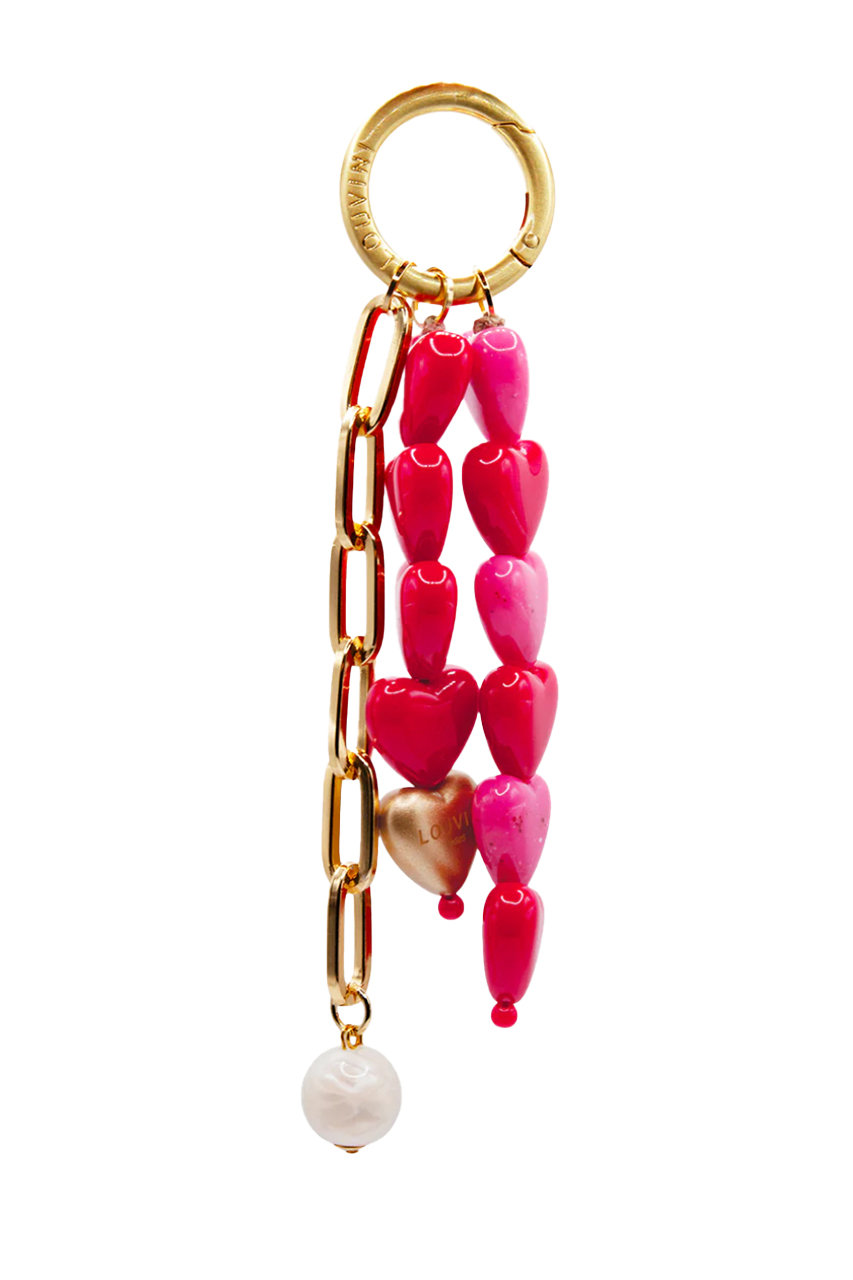 ルヴィニ パリ/Louvini ParisのCUORE BAG CHARM(PIN-RED/3701765904165)