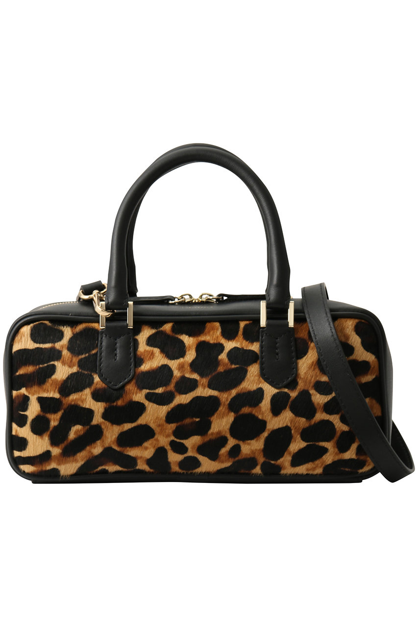 ロリステッラ/LORISTELLAのFLAVIA レオパードスクエアミニボストン(ブラック/2889C)