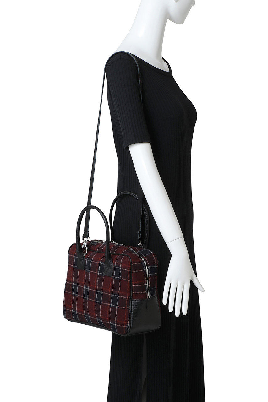 今季購入　カシオペア　ボストンバッグ　超美品 Kassiopea(カシオペア)｜KLEO スクエアボストンバッグ/ボルドー