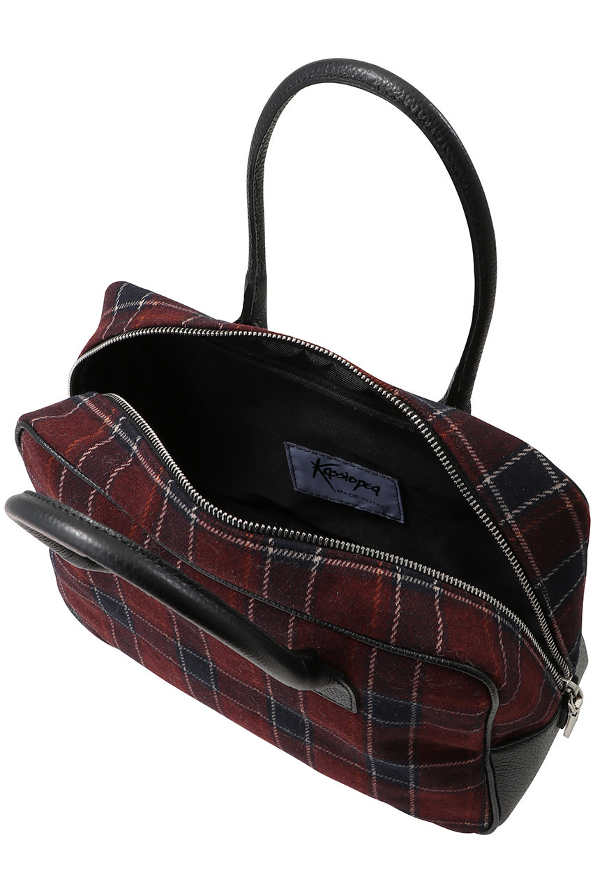 今季購入　カシオペア　ボストンバッグ　超美品 Kassiopea(カシオペア)｜KLEO スクエアボストンバッグ/ボルドー