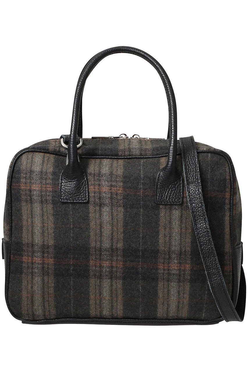 カシオペア/KassiopeaのKLEO スクエアボストンバッグ(ブラウンチェック/1568 KLEO DRAYTON)