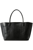 The Eva Weekend クロコ型押しトートバッグ
