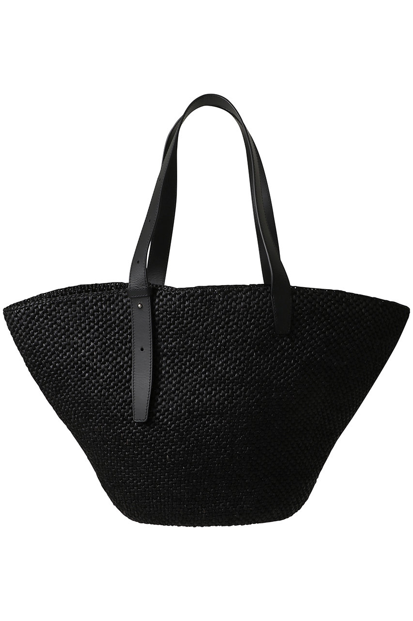 リエ スタジオ/LIE STUDIOのTHE BIANCA ラフィアバッグ L(ブラック/1160)