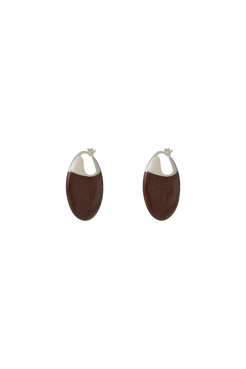 リエ スタジオ/LIE STUDIOのThe Erin ストーンピアス(シルバー×レッド/1205)