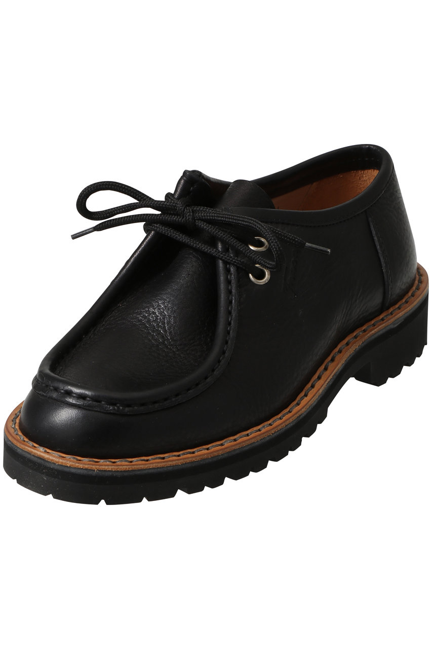 Fracap 厚底モカシンレースアップシューズ (ブラック, 39(26)) フラカップ ELLE SHOP Fracap 厚底モカシンレースアップシューズ (ブラック, 39(26)) フラカップ ELLE SHOP