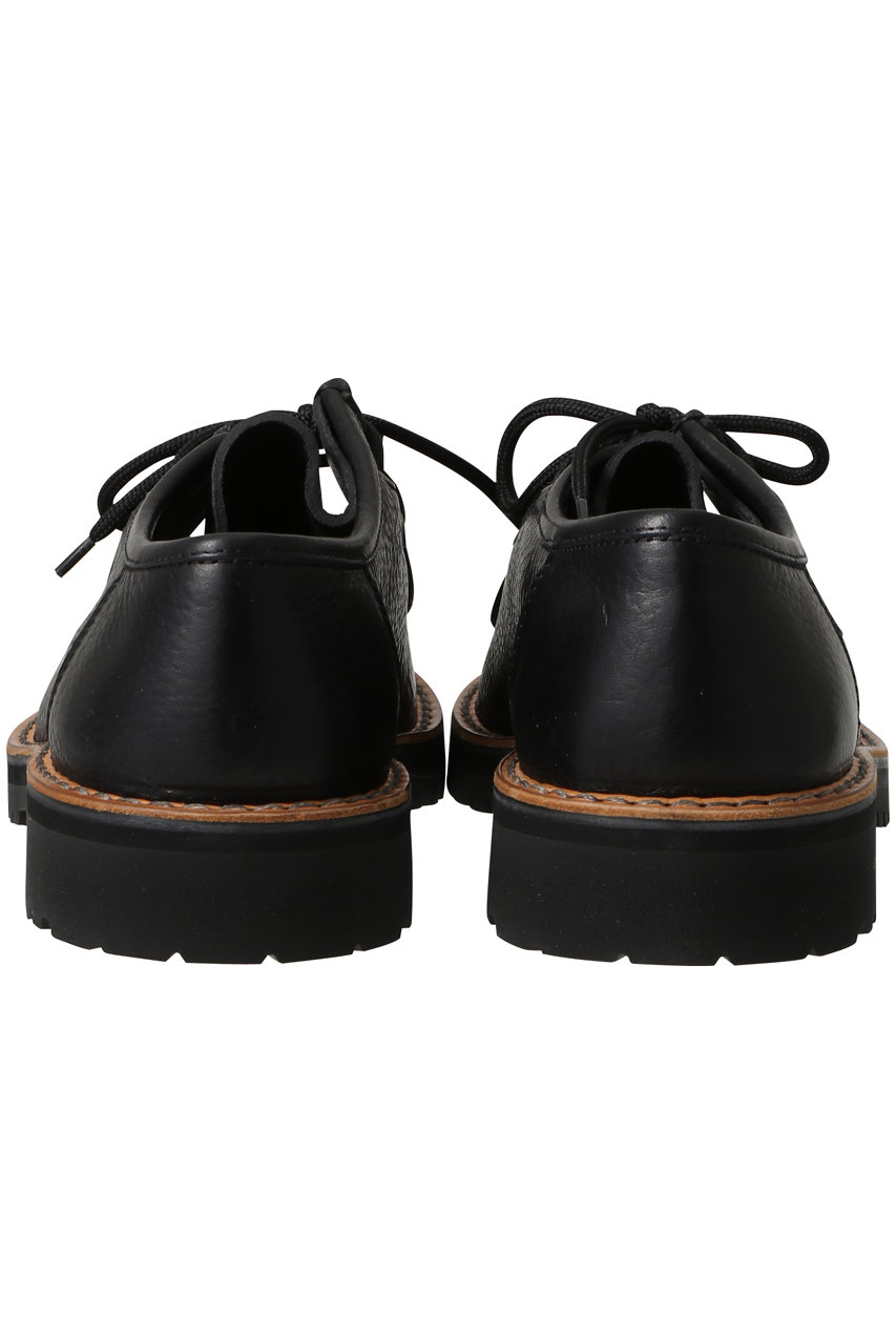 【ブラック】【JAPAN MADE】レースアップ モカ スリッポン Fracap(フラカップ)｜厚底モカシンレースアップシューズ/ブラック の