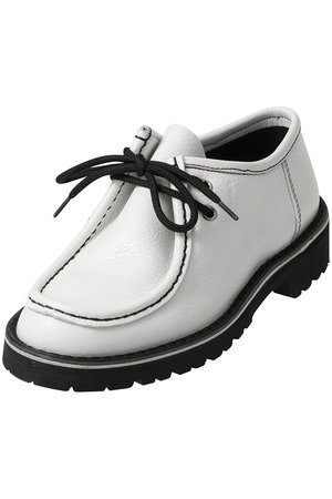 厚底モカシンレースアップシューズ