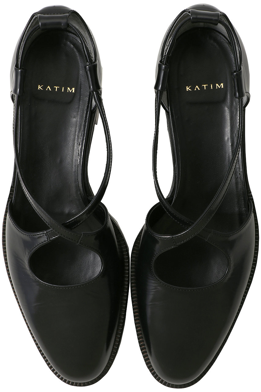 KATIM(カチム)｜SHAW クロスストラップシューズ/グラスブラック の通販