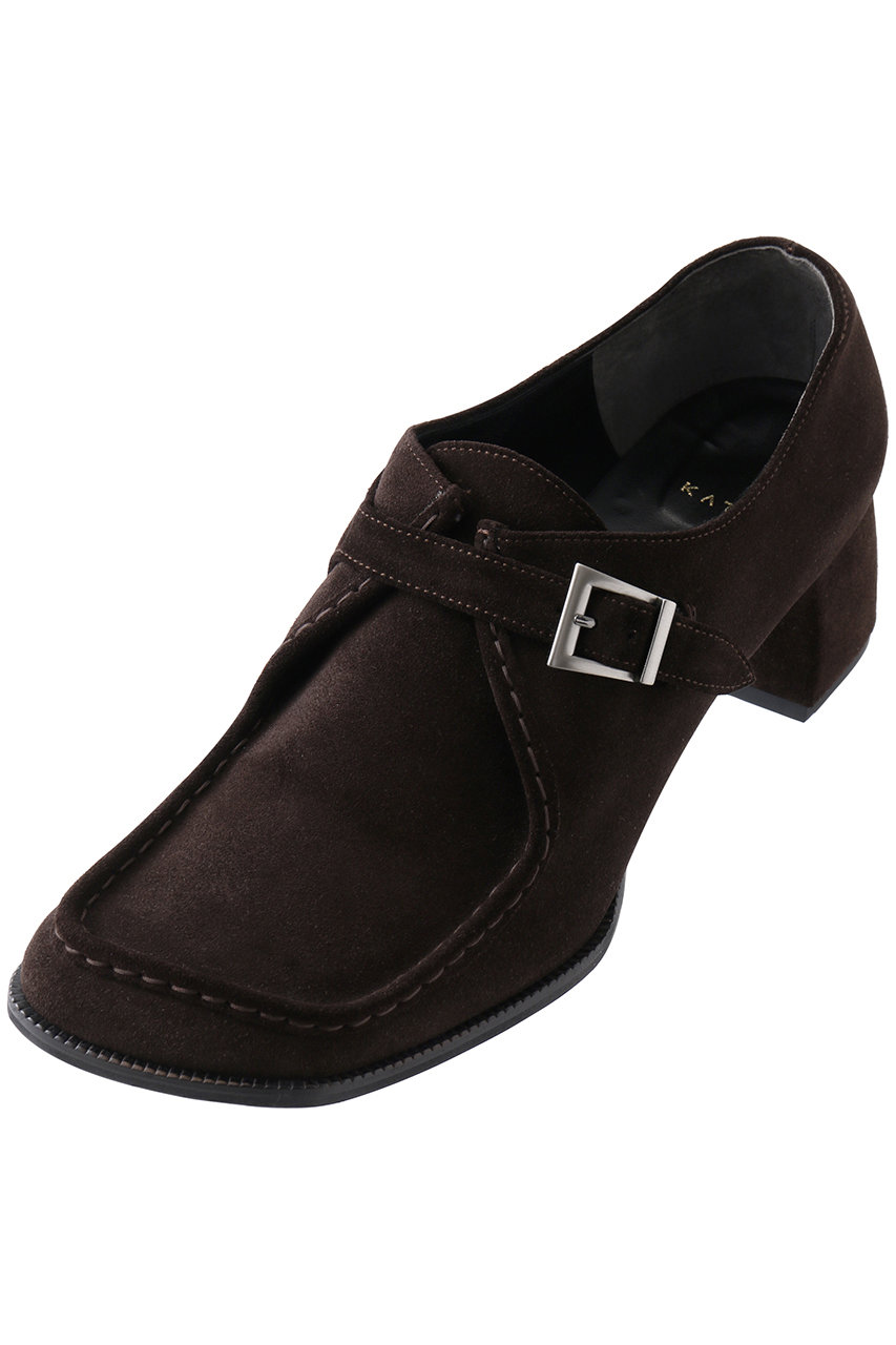 KATIM WYKE スエードモカシンパンプス (コーヒー, 38(25)) カチム ELLE SHOP KATIM WYKE スエードモカシンパンプス (コーヒー, 38(25)) カチム ELLE SHOP