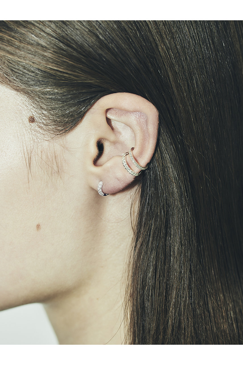 MALUS(マリュス)｜Pave hoop ピアス/シルバー の通販｜ELLESHOP