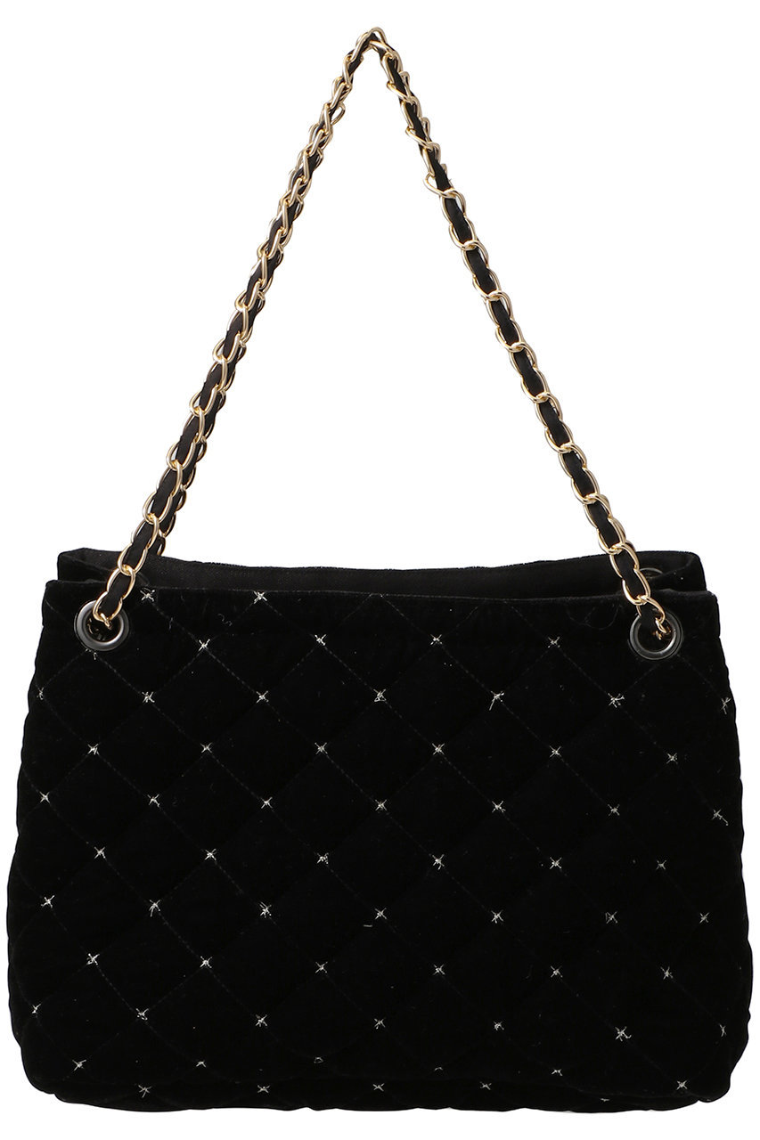 MALUS 【ELLE SHOP限定】2WAY ベルベット ショルダーバッグ (ブラック, F) マリュス ELLE SHOP MALUS 【ELLE SHOP限定】2WAY ベルベット ショルダーバッグ (ブラック, F) マリュス ELLE SHOP