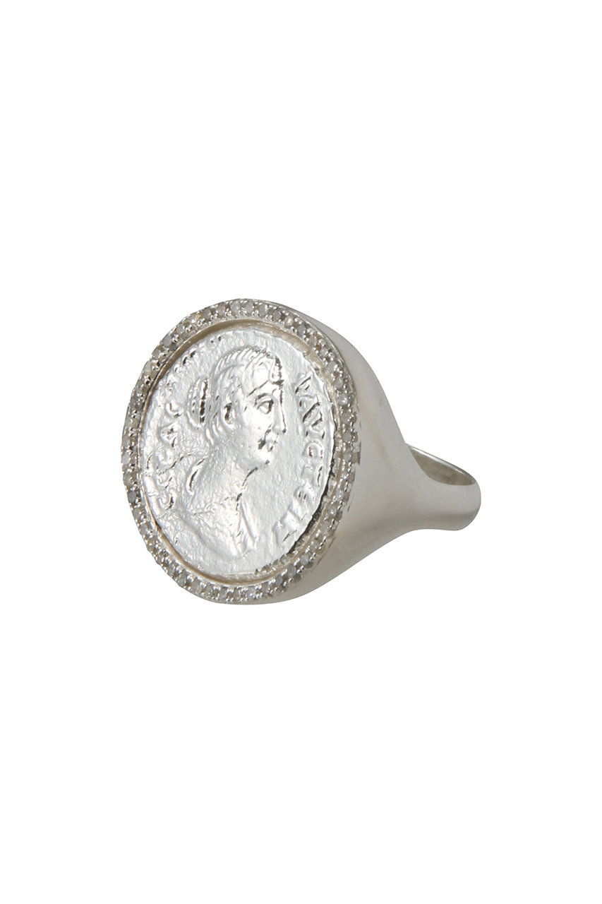 MALUS シルバー リング ダイヤモンド MALUS(マリュス)｜Diamond coin リング/シルバー の通販｜ELLESHOP
