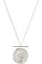 Diamond bar coin ネックレス マリュス/MALUS シルバー