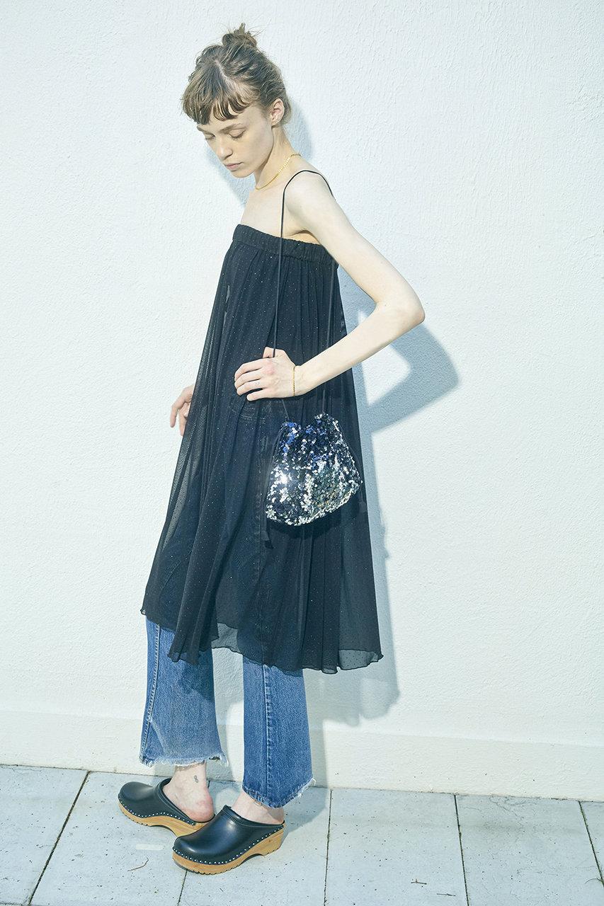 MALUS(マリュス)｜Sequins ミニショルダーバッグ/シルバー の通販 