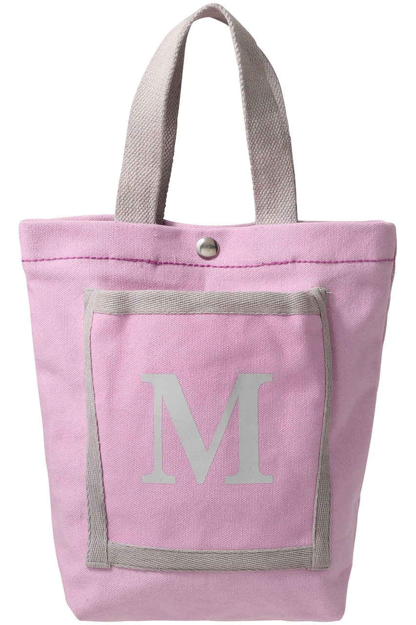 マリュス/MALUSのDouble pocket ミニトートバッグ(ピンク×グレー/MSG-031)