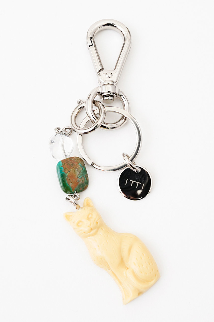 ITTI Art by masasculp LUCKY チャーム/ CAT FEVE (エクリュ, F) イッチ ELLE SHOP