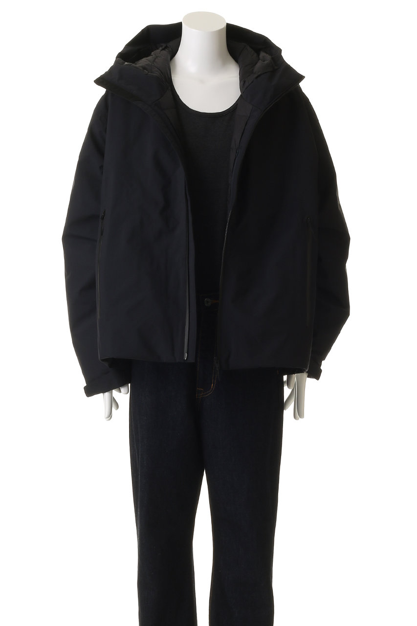ES.1(エスアイ)｜【MEN】3lyr down Hoodie D005/navy の通販｜ELLESHOP 