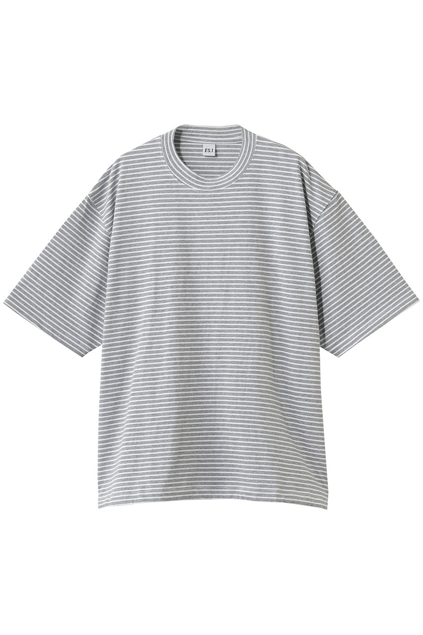 エスアイ/ES.1の【MEN】Border SS T-shirts T005(gray/T005)