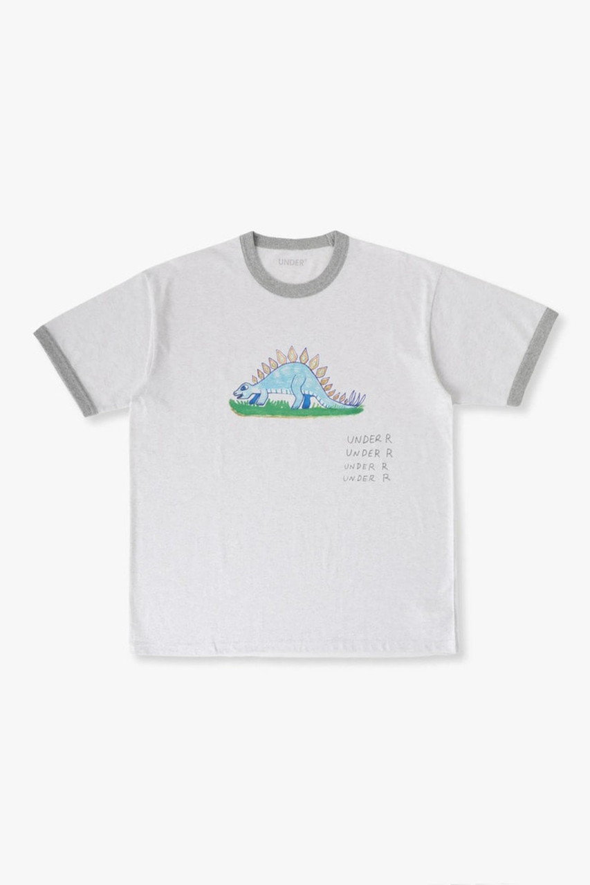 UNDER R 【JOE ROBERTS】【UNDER R別注】グラフィック リンガーティー (white, XL) アンダーアール ELLE SHOP