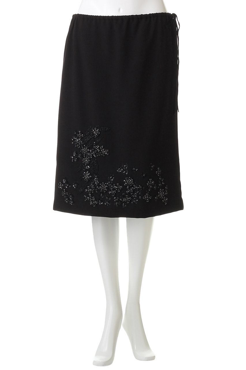 Venica(ヴェニカ)｜Bijou embroidery skirt/black の通販｜ELLESHOP