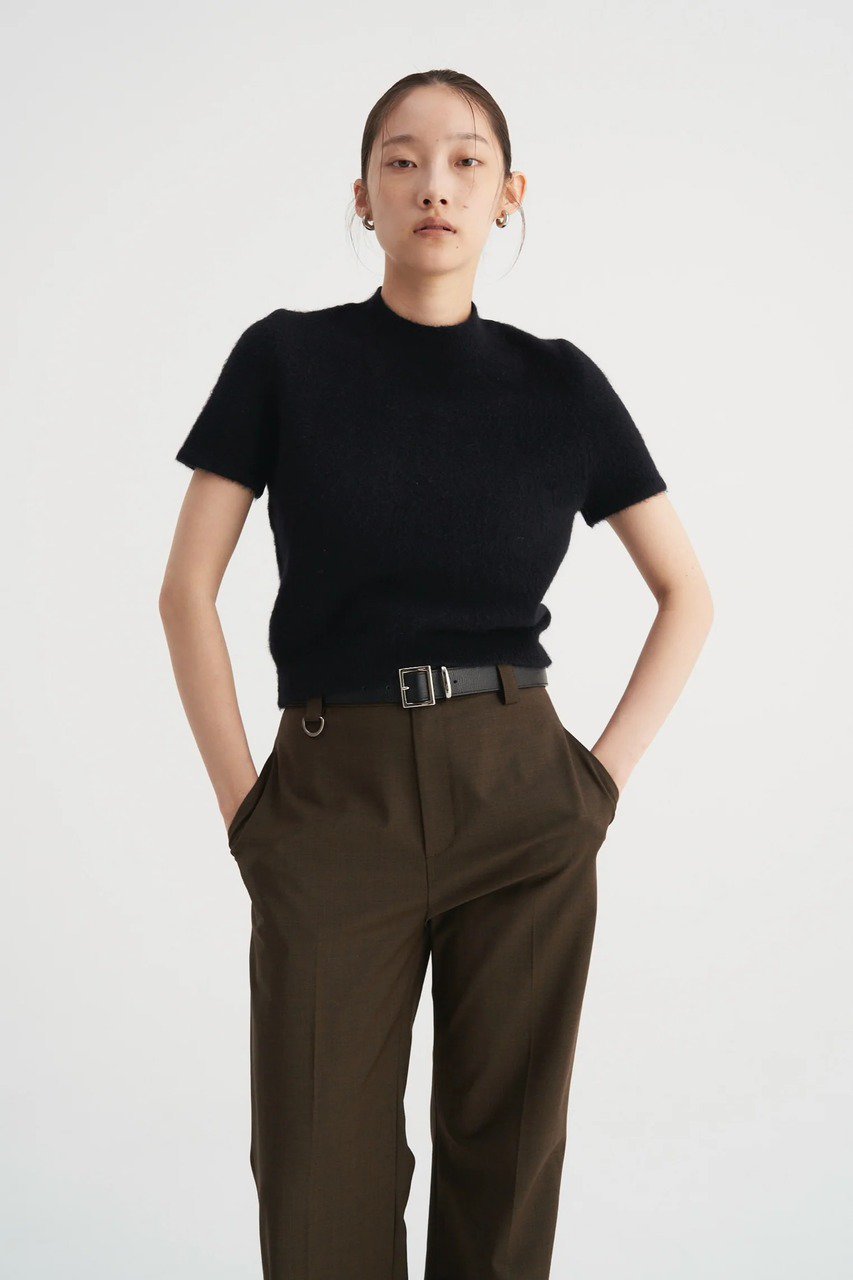 トップス Venica Compact fox knit Venica(ヴェニカ)｜Compact fox knit/black の通販｜ELLESHOP