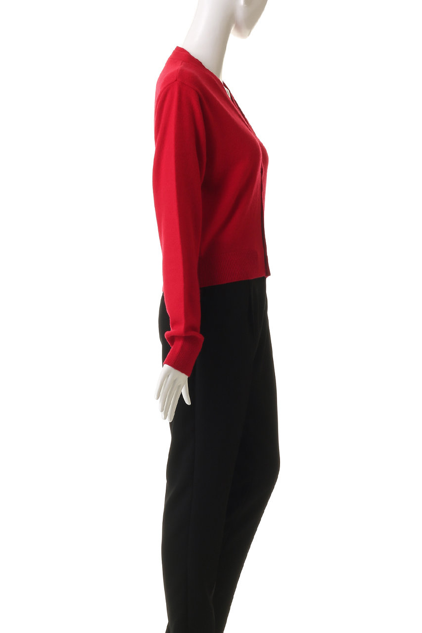 Venica(ヴェニカ)｜Double collar wool knit cardigan/light beige の