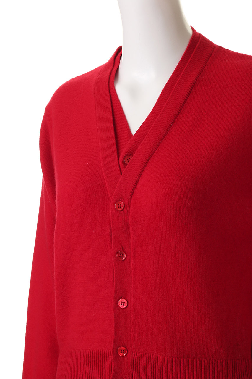 Venica Double collar wool knit cardigan